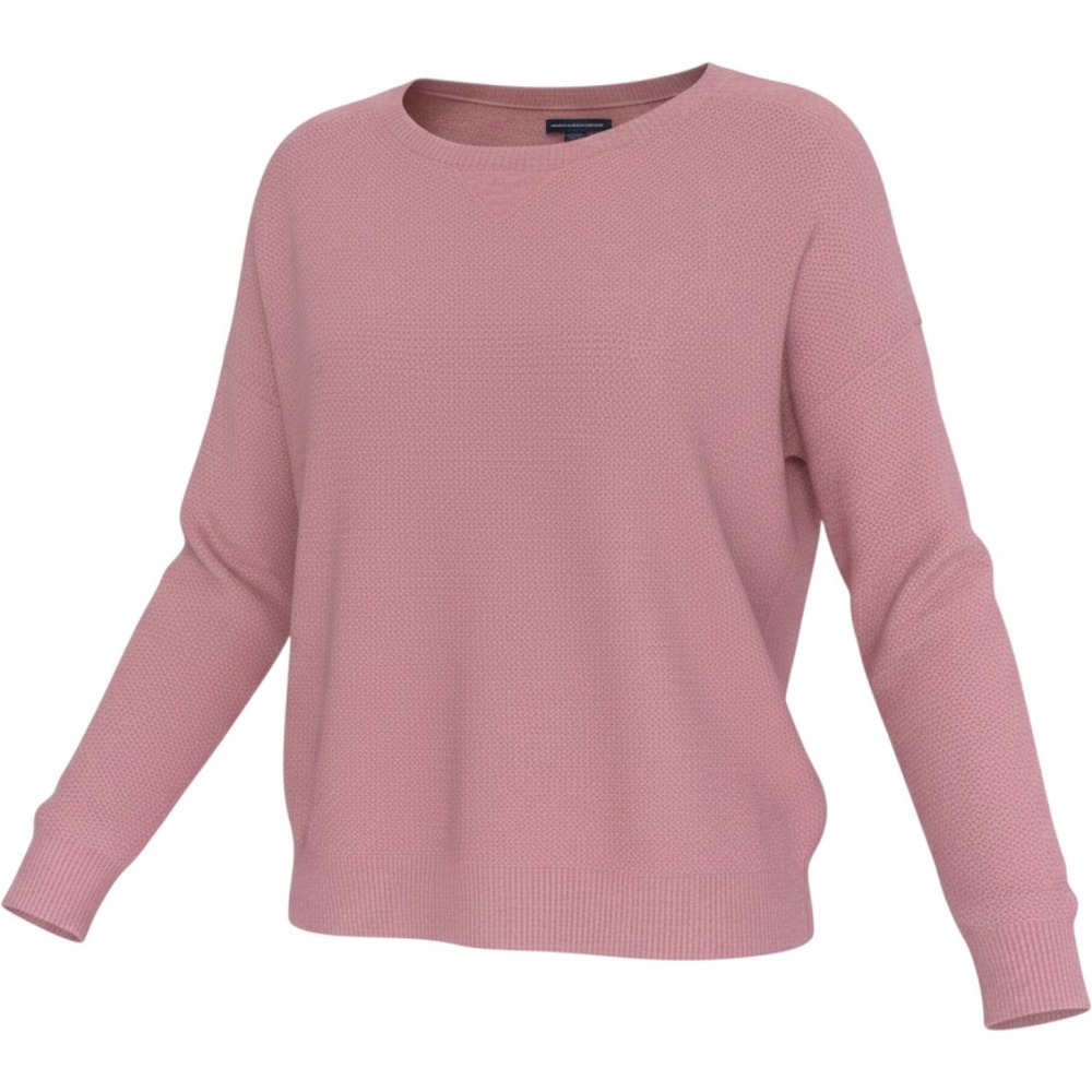 American Eagle Sweater Womens XL Pink Knit Pullover Boat Neck Relaxed Minimalist